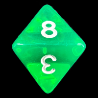 TDSO Bright Gem Emerald D8 Dice