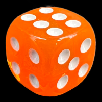 TDSO Bright Fire Opal 16mm D6 Spot Dice
