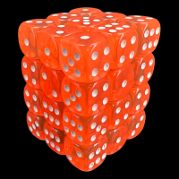 TDSO Bright Gem Fire Opal 36 x D6 Dice Set
