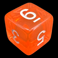 TDSO Bright Gem Fire Opal D6 Dice