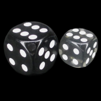 TDSO Bright Gem Quartz Grey 12mm D6 Spot Dice