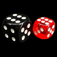 TDSO Bright Gem Ruby 12mm D6 Spot Dice