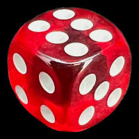 TDSO Bright Ruby 16mm D6 Spot Dice