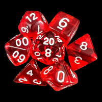 TDSO Bright Gem Ruby 7 Dice Polyset