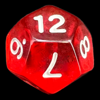 TDSO Bright Gem Ruby D12 Dice