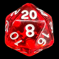 TDSO Bright Gem Ruby D20 Dice