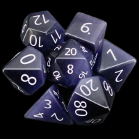 TDSO Cats Eye Kynite with Engraved Numbers 16mm Precious Gem 7 Dice Polyset