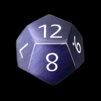 TDSO Cats Eye Kynite with Engraved Numbers 16mm Precious Gem D12 Dice