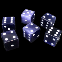 TDSO Cats Eye Kynite with Engraved Spots 16mm Precious Gem 6 x D6 Dice Set