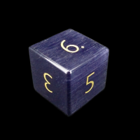 TDSO Cats Eye Glass Kynite & Gold D6 Dice