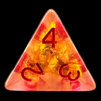 TDSO Fools Gold Clear D4 Dice