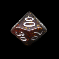 TDSO Glitter Amber Percentile Dice