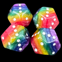 TDSO Quadruple D3 Layer Rainbow 12 Sided Spot D3 Dice Set (4)