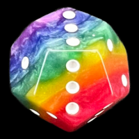 TDSO Quadruple D3 Layer Rainbow 12 Sided Spot D3 Dice