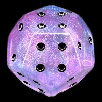TDSO Triple D4 Luminous Ceremonial Chrome 12 Sided Spot D4 Dice