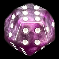 TDSO Double D6 Duel Purple & Steel 12 Sided Spot D6 Dice