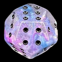 TDSO Double D6 Luminous Ceremonial Chrome 12 Sided Spot D6 Dice