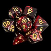 TDSO Duel Blood & Shadow 7 Dice Polyset