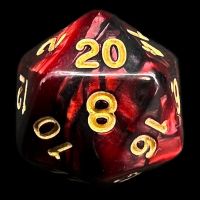TDSO Duel Blood & Shadow D20 Dice