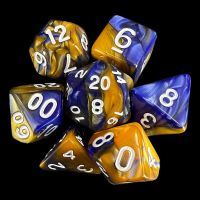 TDSO Duel Blue & Gold 7 Dice Polyset