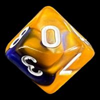 TDSO Duel Blue & Gold D10 Dice