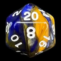 TDSO Duel Blue & Gold D20 Dice