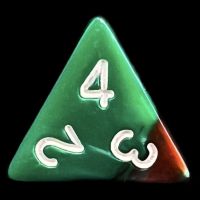 TDSO Duel Green & Red D4 Dice