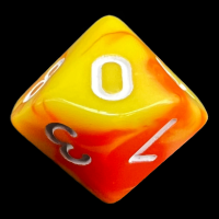 TDSO Duel Orange & Yellow D10 Dice