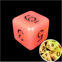 TDSO Duel Orange & Yellow Glow in the Dark D6 Dice