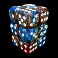 TDSO Duel Red & Teal 12 x D6 Dice Set