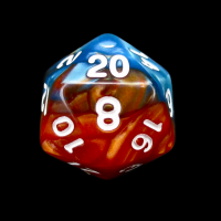 TDSO Duel Red & Teal D20 Dice