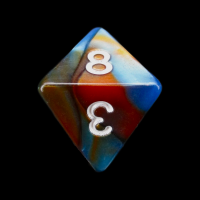 TDSO Duel Red & Teal D8 Dice