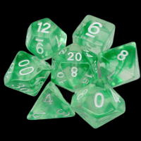 TDSO Eldritch Swirl Green 7 Dice Polyset