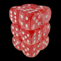 TDSO Eldritch Swirl Red 12 x D6 Dice Set