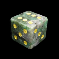 TDSO Gemstone Emerald & Gold D6 Spot Dice