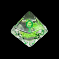 TDSO Encapsulated Flower Green D10 Dice