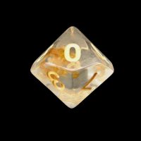 TDSO Encapsulated Flower Peach D10 Dice