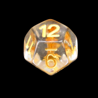 TDSO Encapsulated Flower Peach D12 Dice
