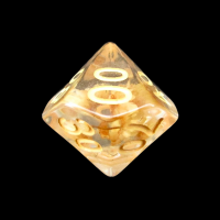 TDSO Encapsulated Flower Peach Percentile Dice