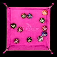 HALF PRICE TDSO Folding Light Purple Square Felt Dice Tray