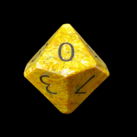 TDSO Fossilised Coral with Engraved Numbers 16mm Precious Gem D10 Dice