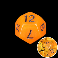 TDSO Frost Fire Glow in the Dark D12 Dice