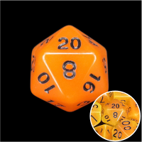 TDSO Frost Fire Glow in the Dark D20 Dice