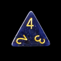 TDSO Galaxy Glitter Universe D4 Dice