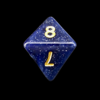 TDSO Galaxy Glitter Universe D8 Dice