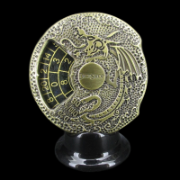 TDSO Gemstone Dice Spinner Antique Gold & Labradorite