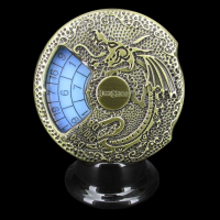 TDSO Gemstone Dice Spinner Antique Gold & Opalite