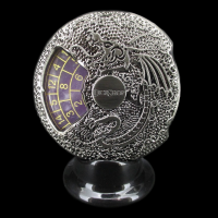 TDSO Gemstone Dice Spinner Antique Silver & Amethyst