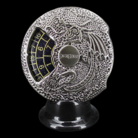 TDSO Gemstone Dice Spinner Antique Silver & Blue Sandstone