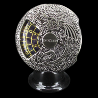 TDSO Gemstone Dice Spinner Antique Silver & Fluorite